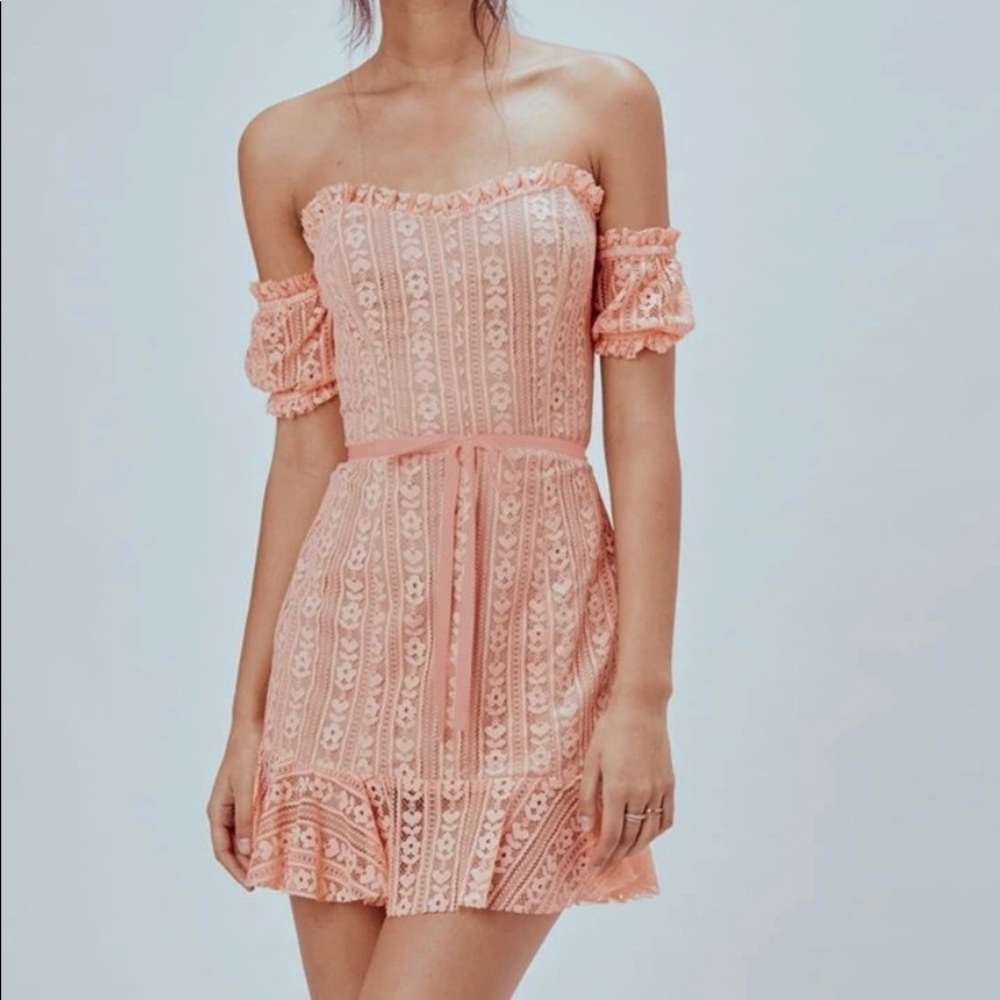For Love and Lemons Dakota Lace Mini Dress